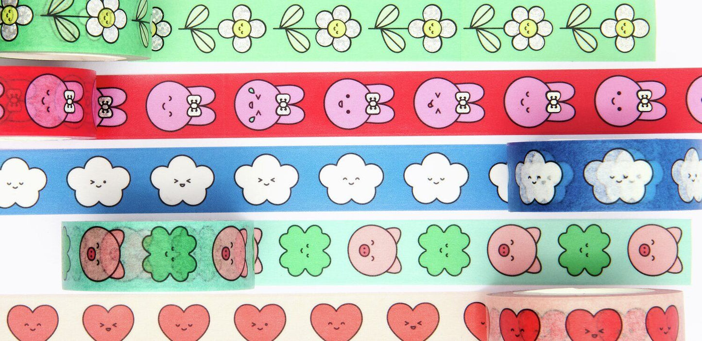 Set de 5 masking tape - Chingu — Rico design , Lyon