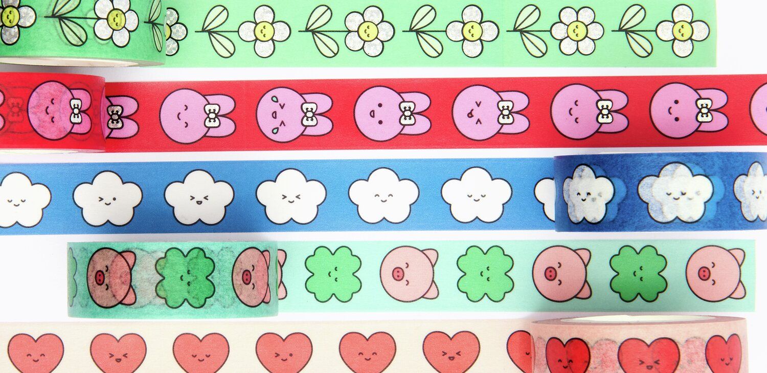 Set de 5 masking tape - Chingu — Rico design , Lyon