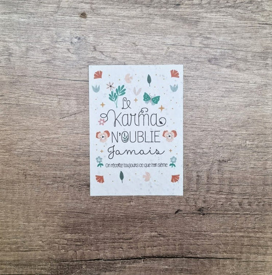 Carte à planter Karma