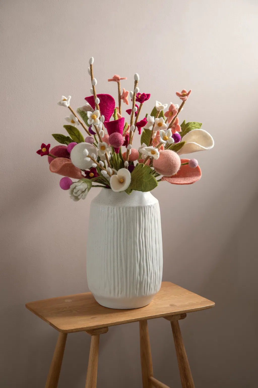 Fleur rose poudré - 2 cm — En Gry & Sif , Lyon