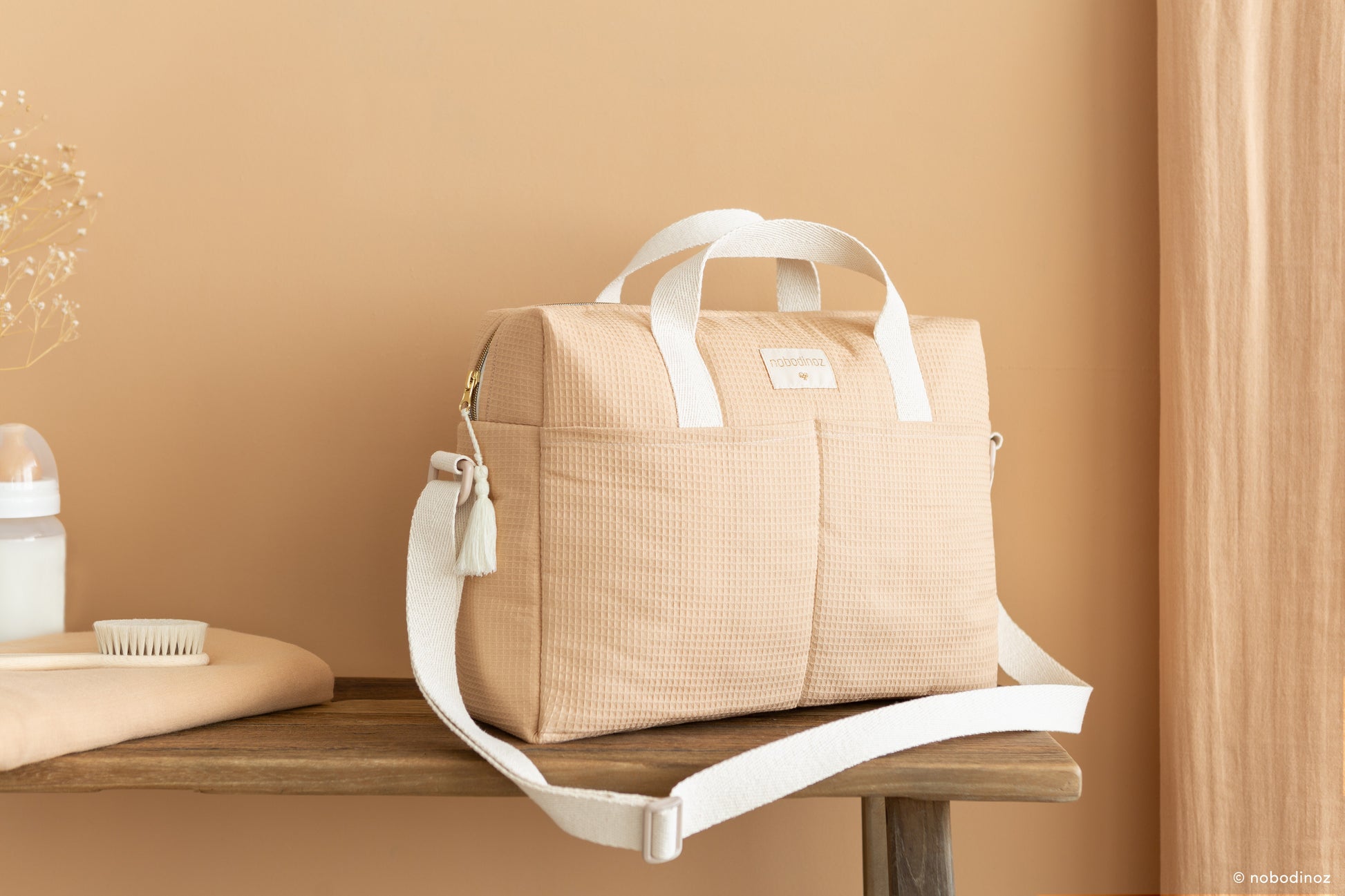 Sac à langer nid d'abeille Gala - Nude