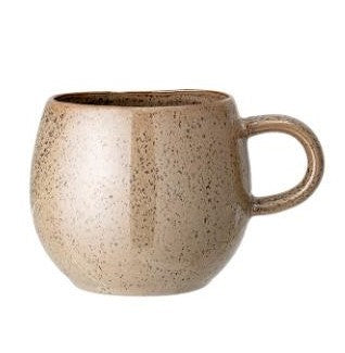 Mug rond en terre cuite Addison brun