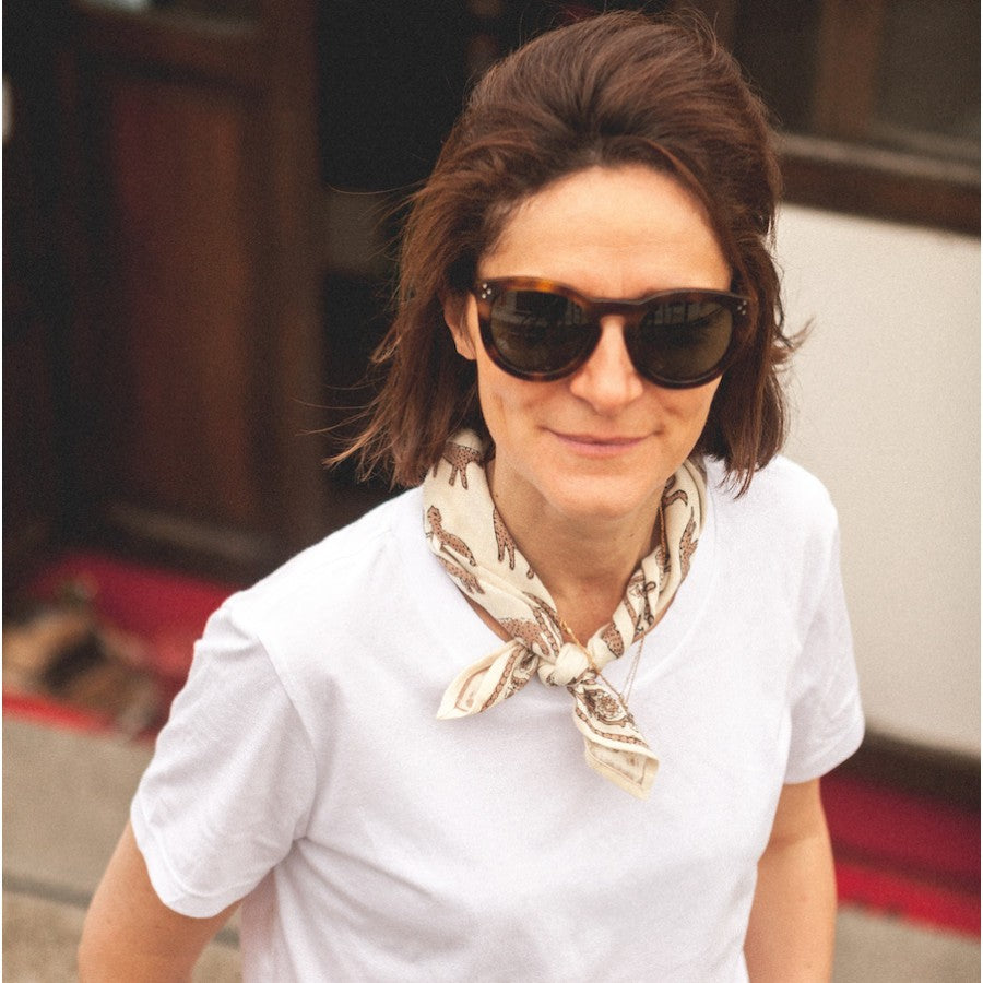 Small foulard Bengale - Latte