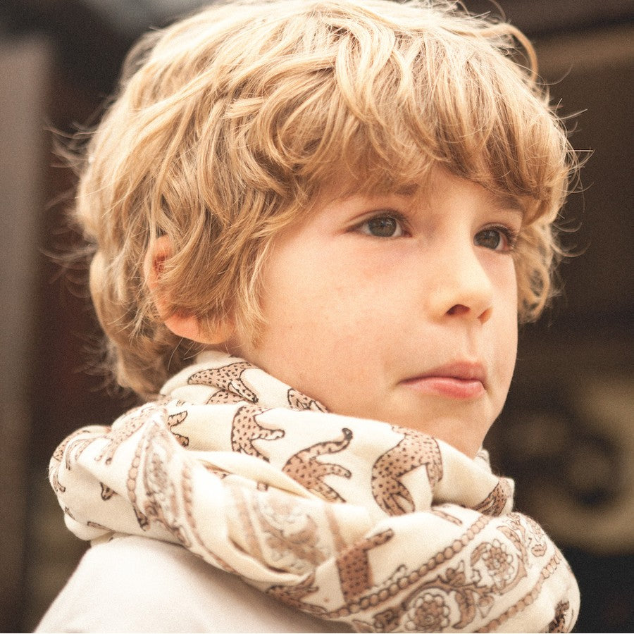 Big foulard Latika Bengale - Latte