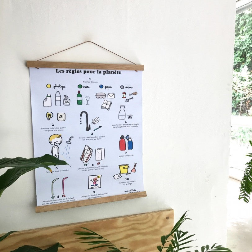 Poster Les règles pour la planète