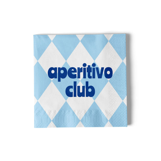 Pack de 20 serviettes en papier - Aperitivo club