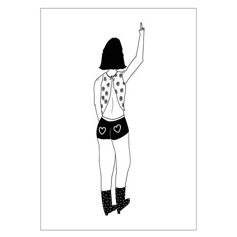 Carte Bye bye girl — Helen b , Lyon