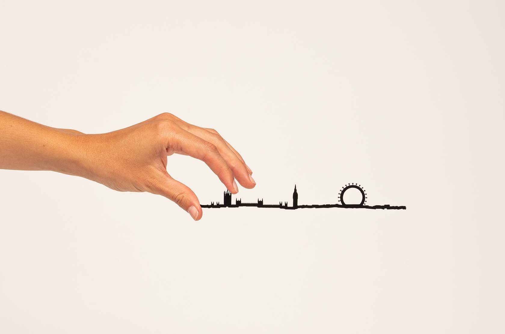 Silhouette de Londres - Mini noir