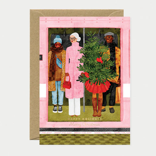 Carte Christmas metro