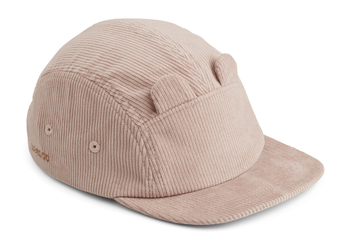 Casquette Mr bear rose velours - 6/12mois