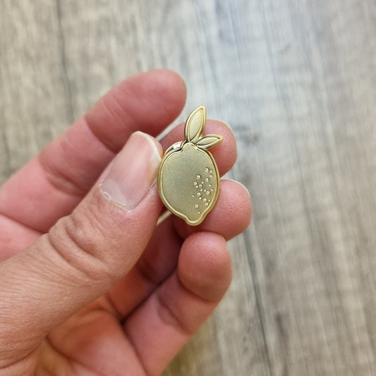 Pin's citron doré — Poussière des rues , Lyon