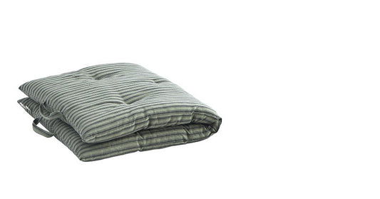 Matelas à rayures kaki - 60x100cm
