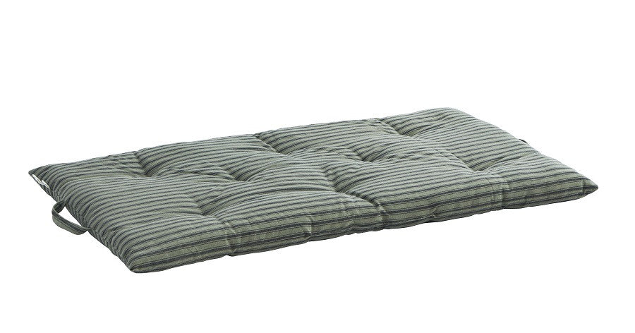 Matelas à rayures kaki - 60x100cm