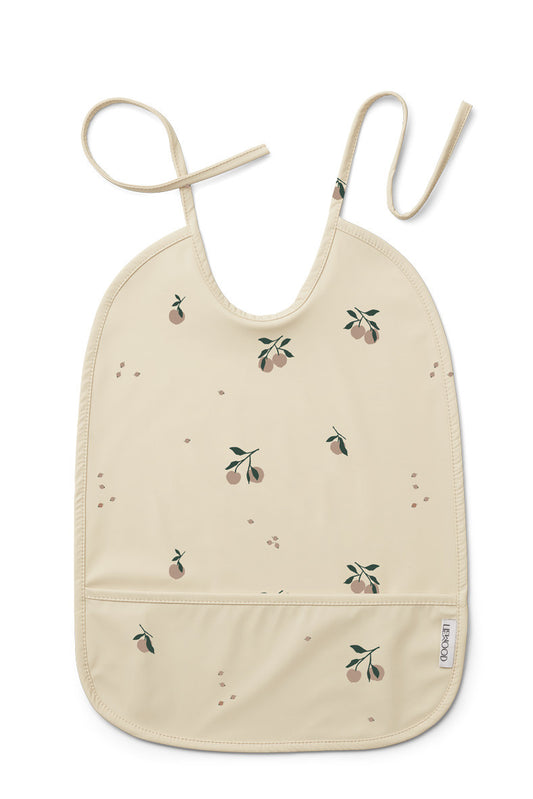 Bavoir déperlant - Peach/sea shell mix