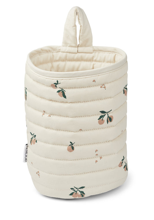 Panier quilté small - Peach/sea shell mix