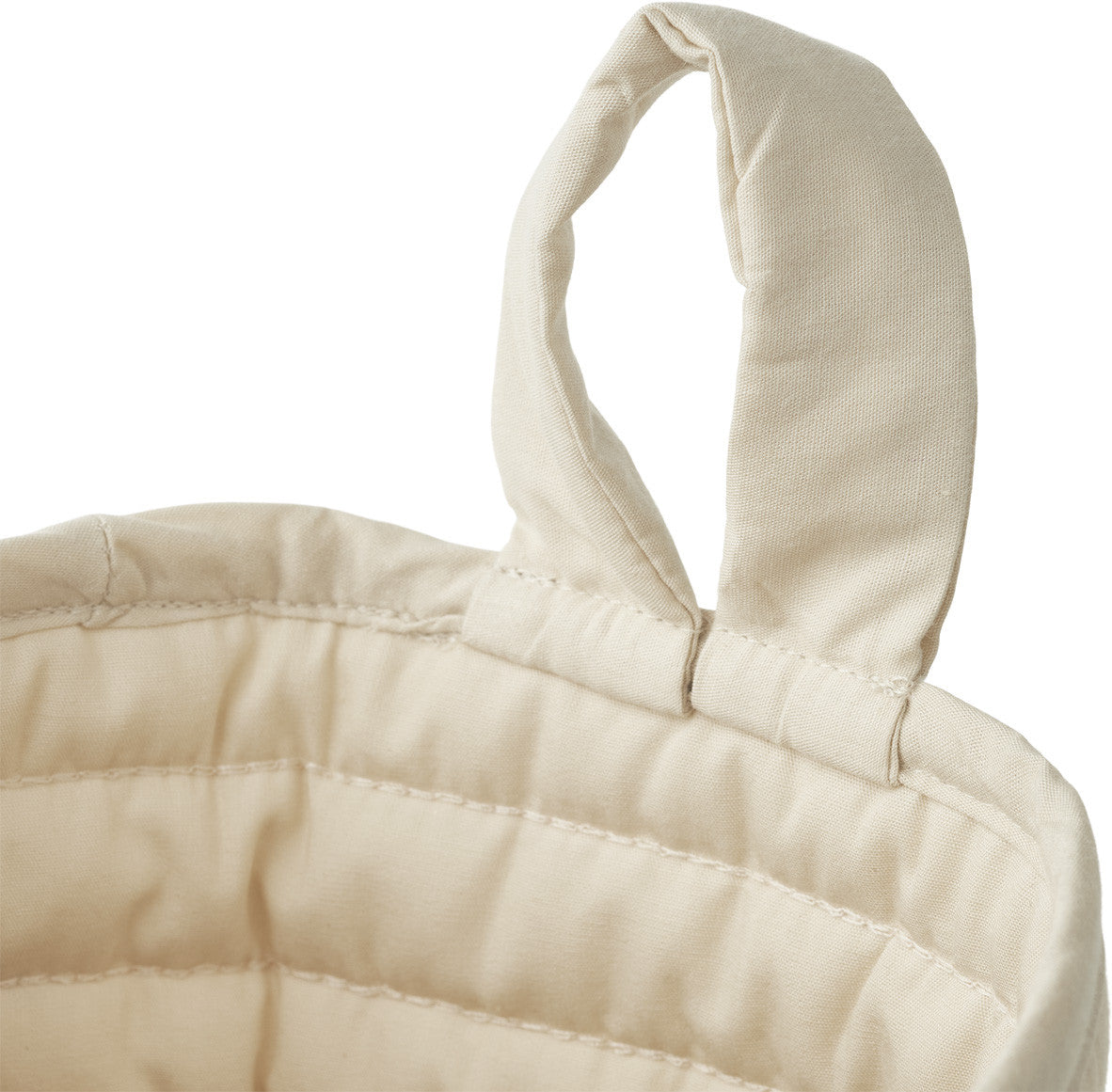 Panier quilté small - Peach/sea shell mix