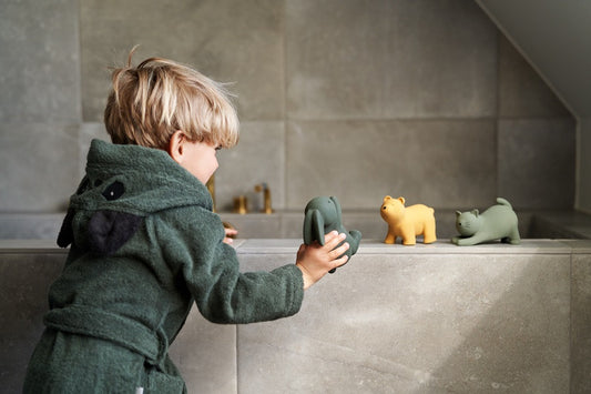 Lot de 3 jouets de bain - Cat rabbit bear green