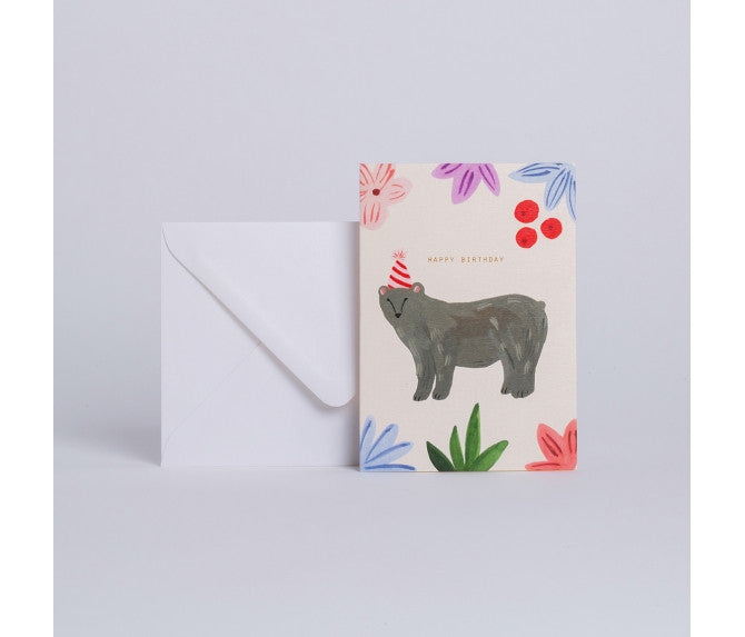 Carte Bear Happy birthday — Season Paper , Lyon