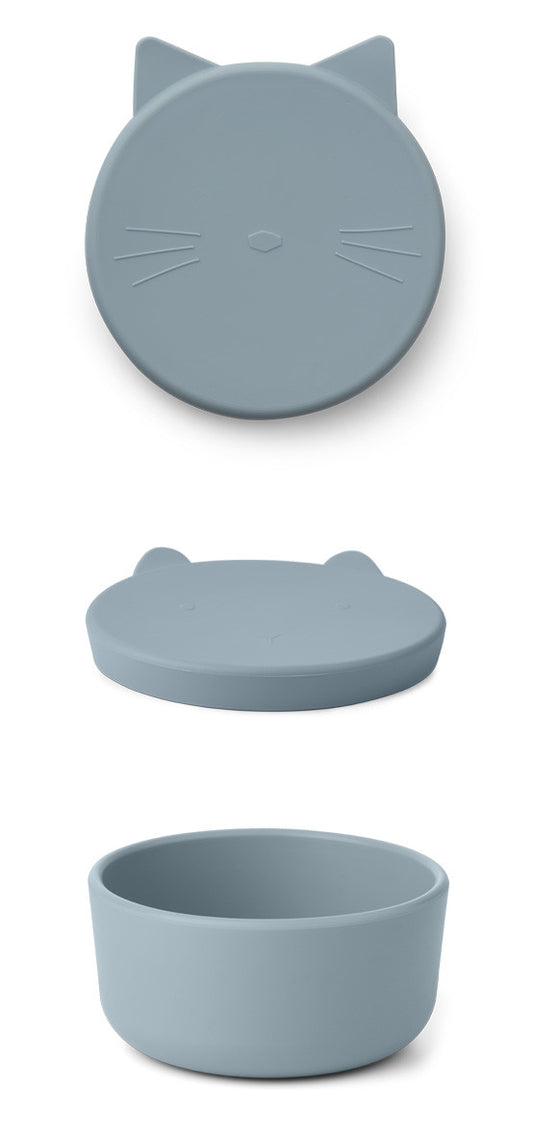Cornelius snack box - Cat dove blue — Liewood , Lyon