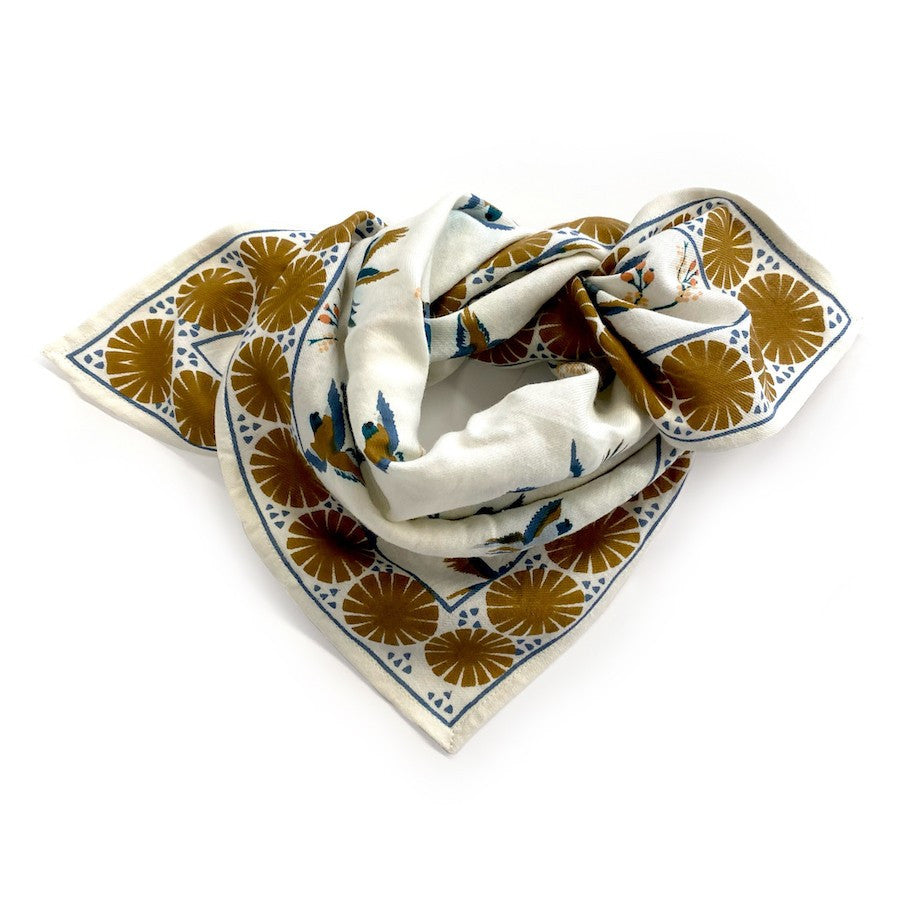 Small foulard Cerisier - Fleur de vanille — Apaches collections , Lyon