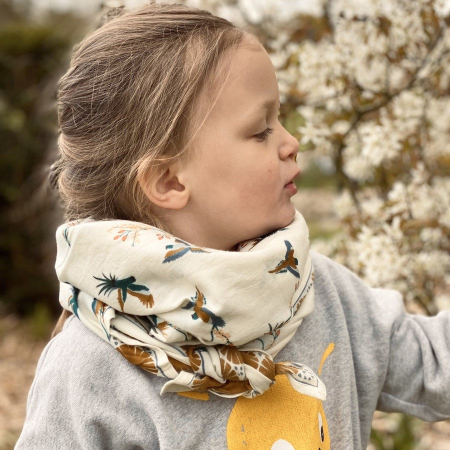 Big foulard Cerisier - Fleur de vanille