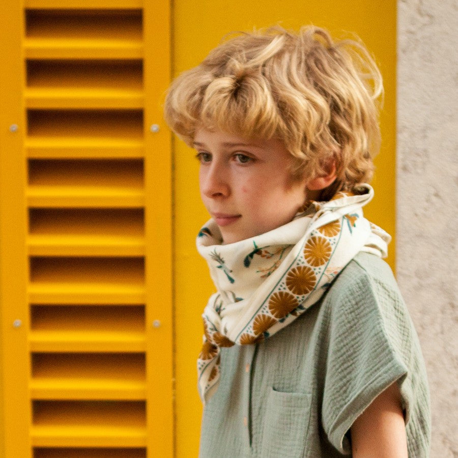 Big foulard Cerisier - Fleur de vanille