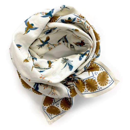 Big foulard Cerisier - Fleur de vanille