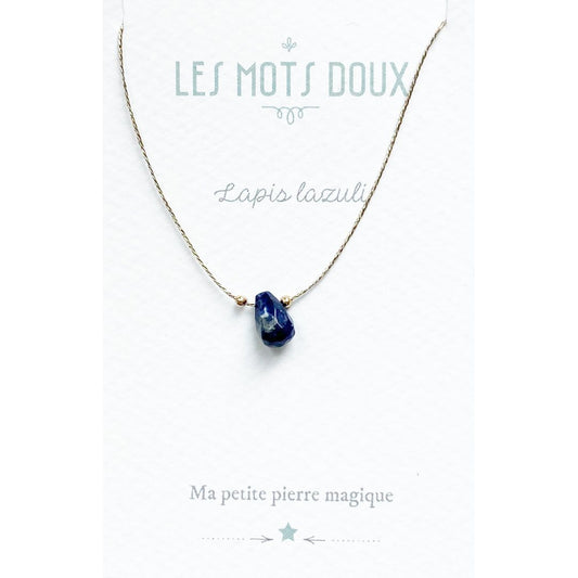 Collier fil doré Lapis lazuli