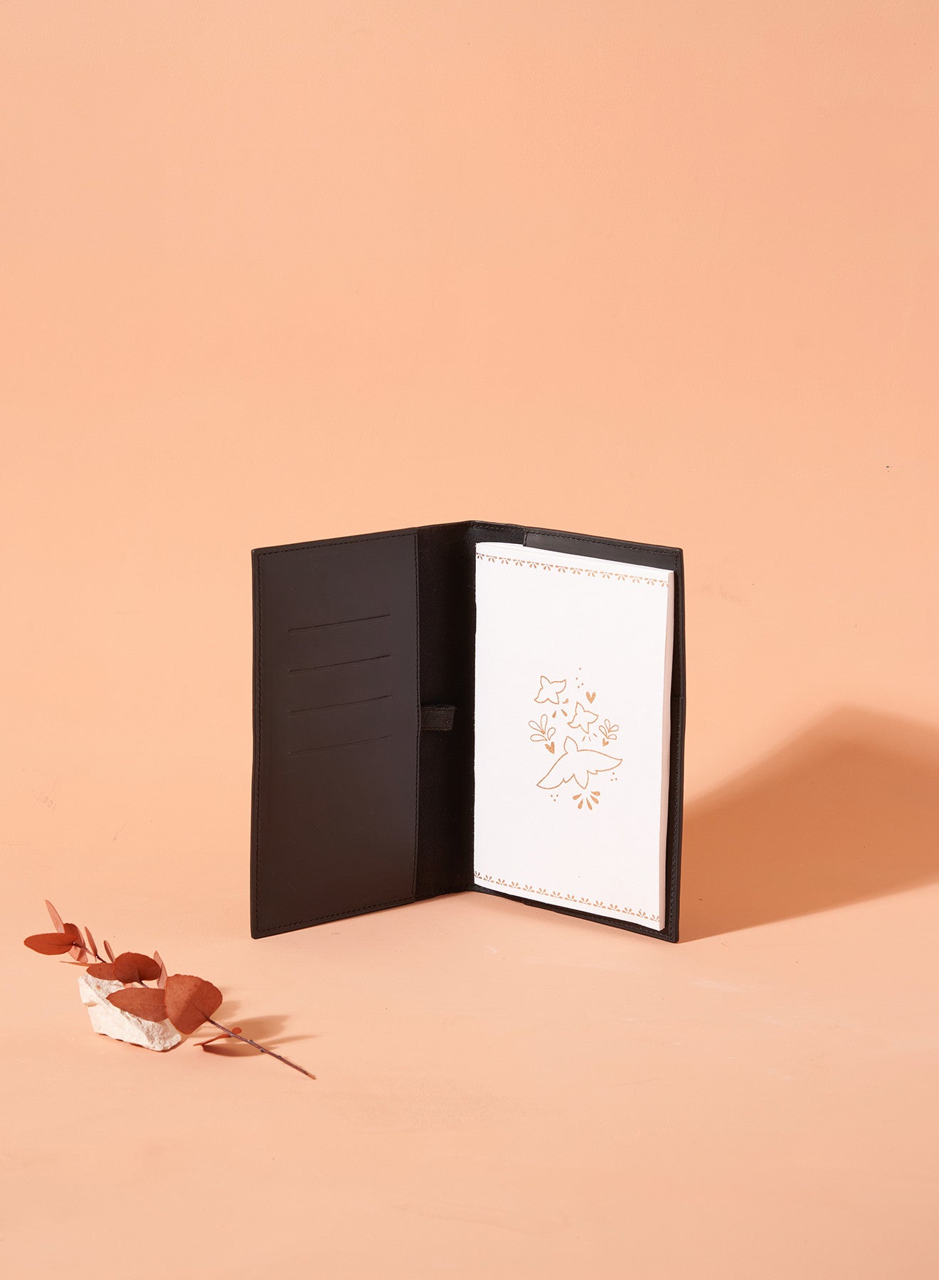 Portefeuille avec carnet Miguel - Noir