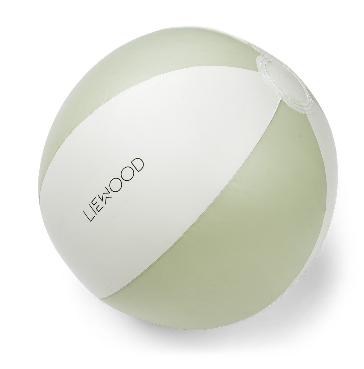 Ballon de plage rayé - Dusty mint/Creme de la creme