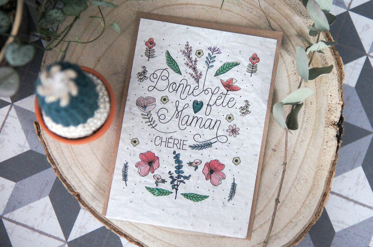 Carte à planter Bonne fête maman — Créabisontine , Lyon
