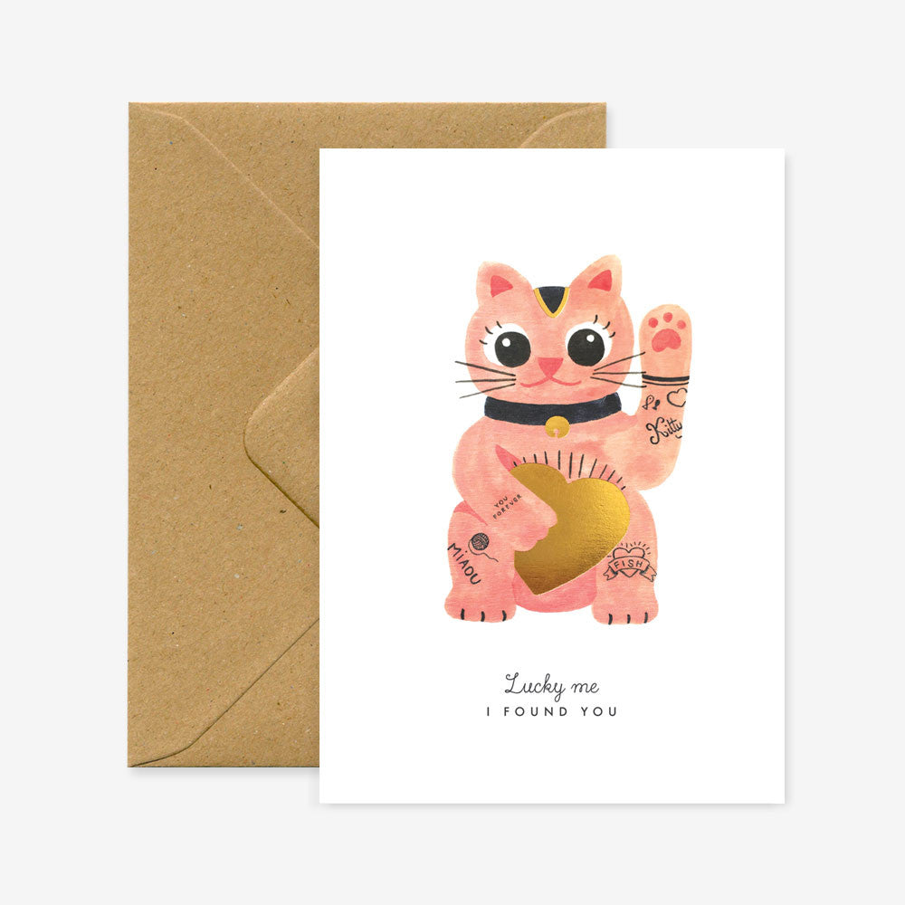 Carte Gold lucky cat