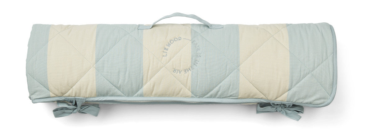 Duvet Aurora - rayures sea blue
