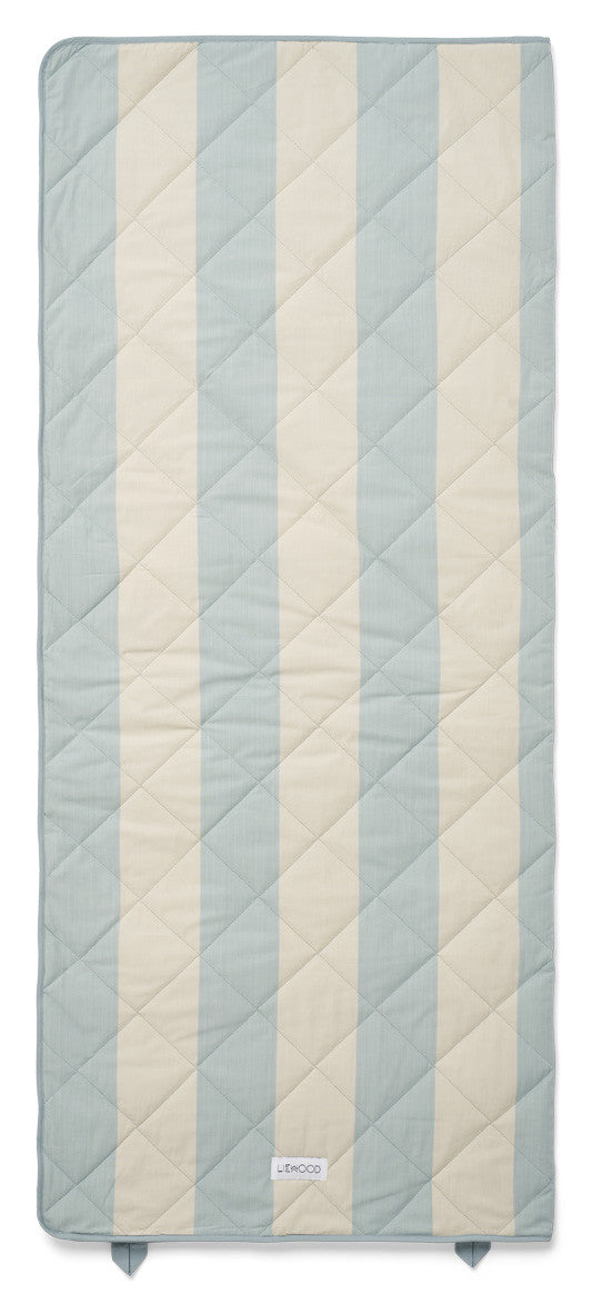 Duvet Aurora - rayures sea blue — Liewood , Lyon