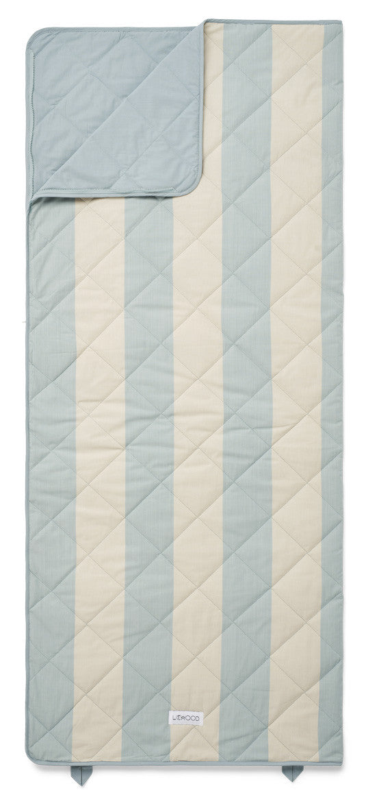 Duvet Aurora - rayures sea blue