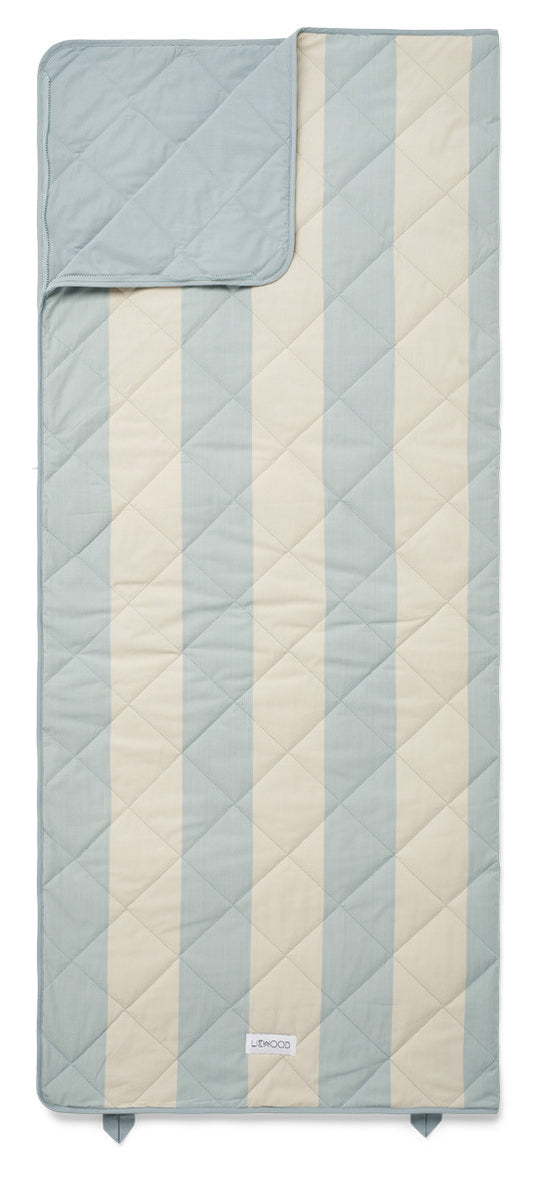 Duvet Aurora - rayures sea blue