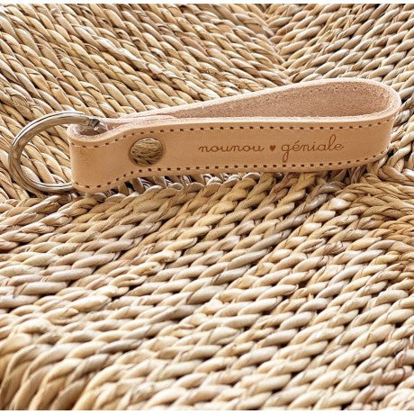 Porte-clé naturel Nounou géniale
