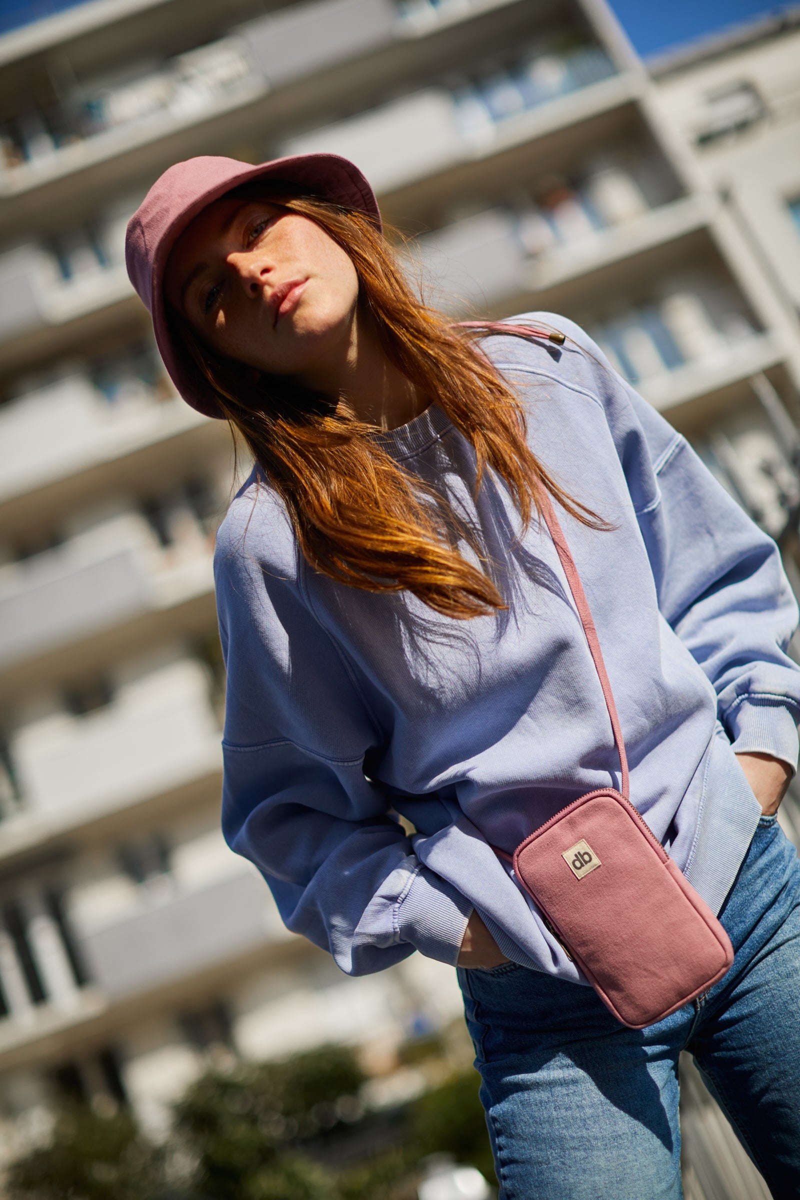 Pochette pour téléphone - rose blush — Hindbag , Lyon