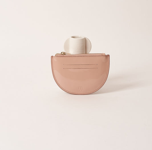 Porte-monnaie Simone - vernis rose