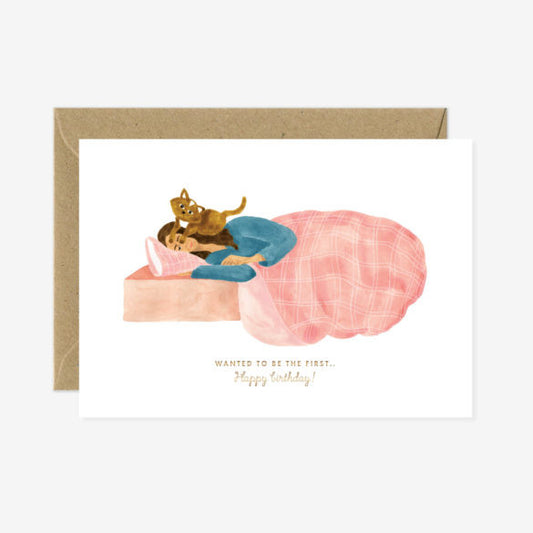 Carte Happy birthday first to say