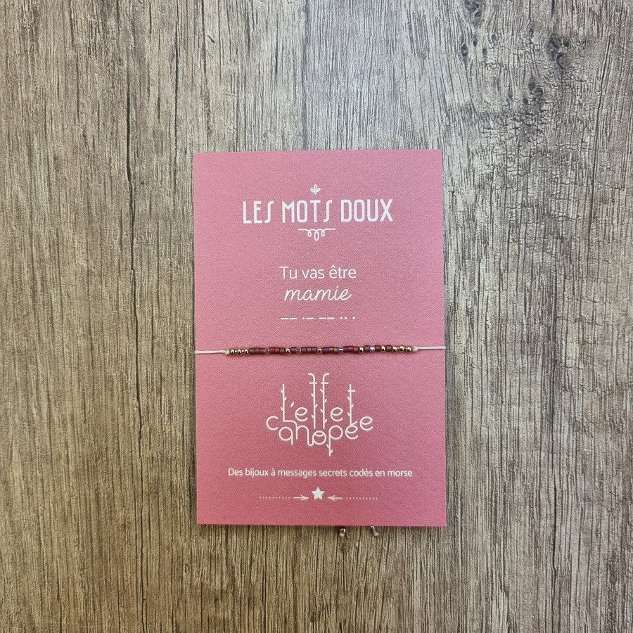 Bracelet tu vas être mamie