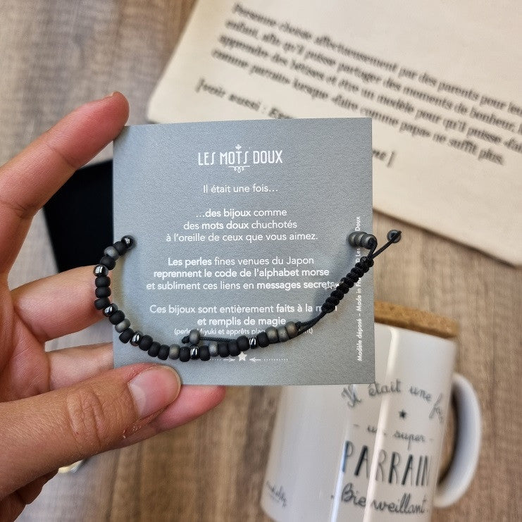 Bracelet veux tu être mon parrain ? — Les mots doux , Lyon