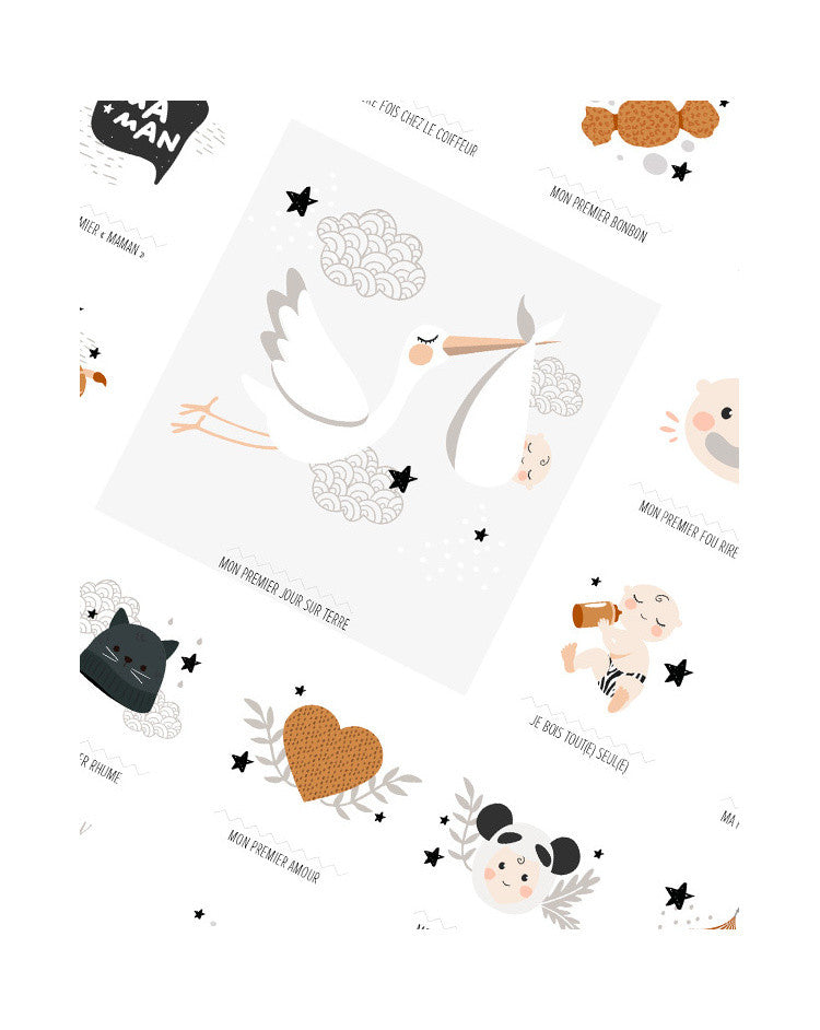 Kit affiche à dater - Mes premières fois (couple Papa/Maman) — Les petites dates , Lyon