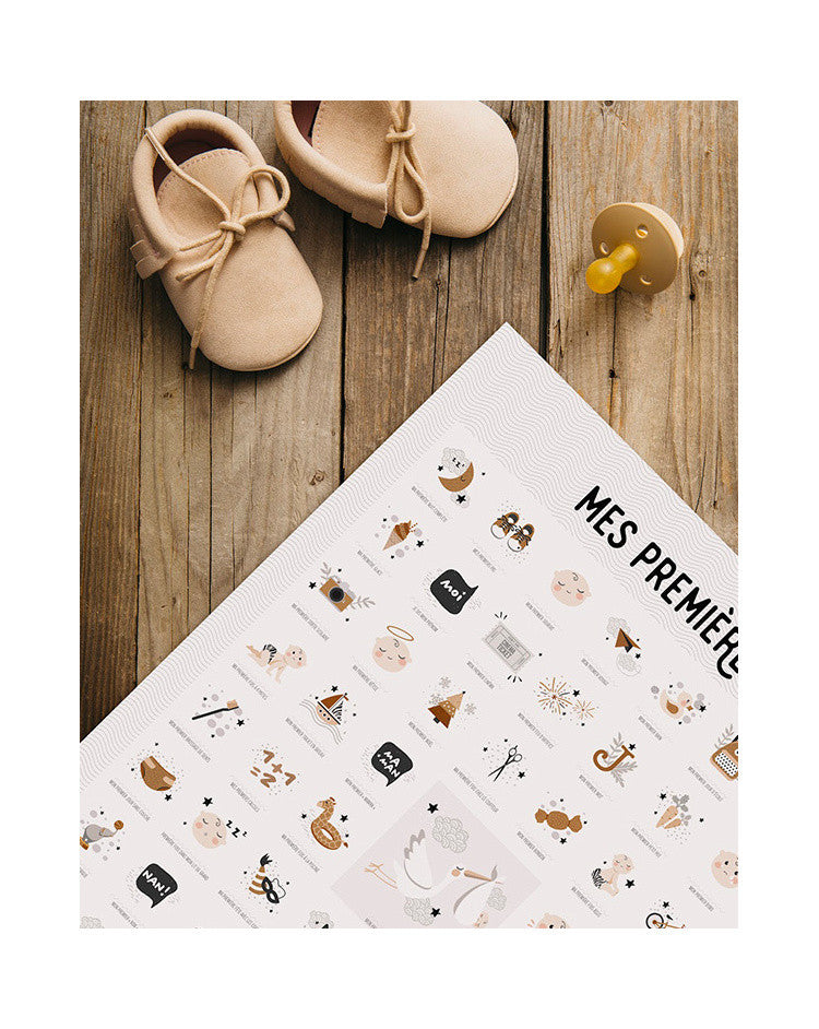 Kit affiche à dater - Mes premières fois version Papa solo ou couple de papas — Les petites dates , Lyon