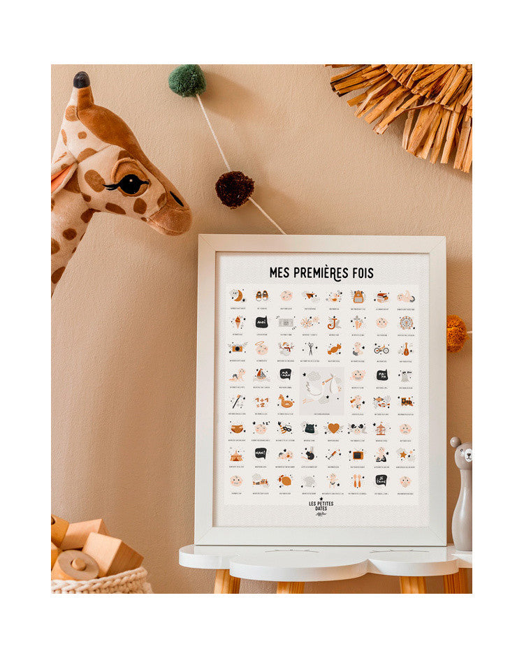 Kit affiche à dater - Mes premières fois version Papa solo ou couple de papas — Les petites dates , Lyon