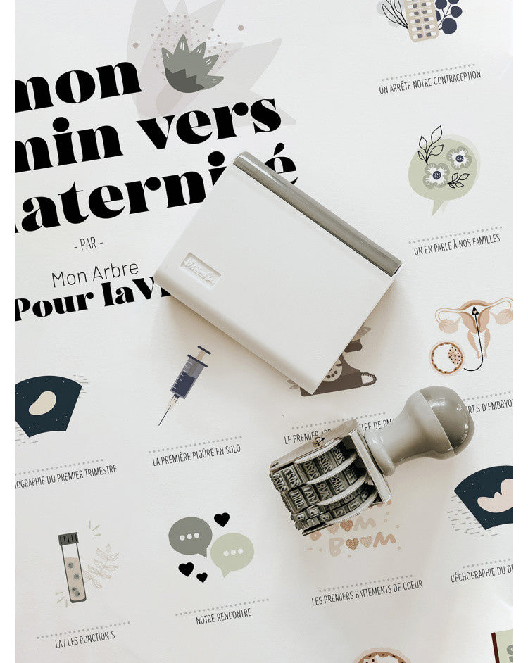 Kit affiche à dater - Mon chemin vers la maternité