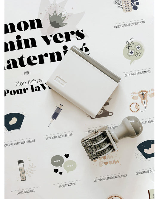 Kit affiche à dater - Mon chemin vers la maternité