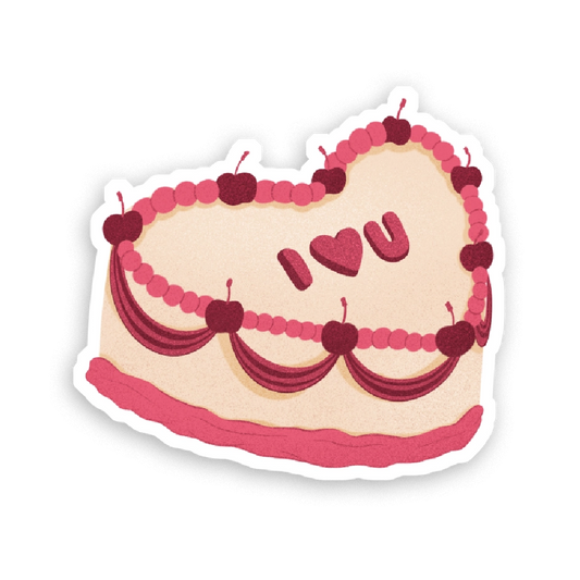 Sticker Gâteau I love you