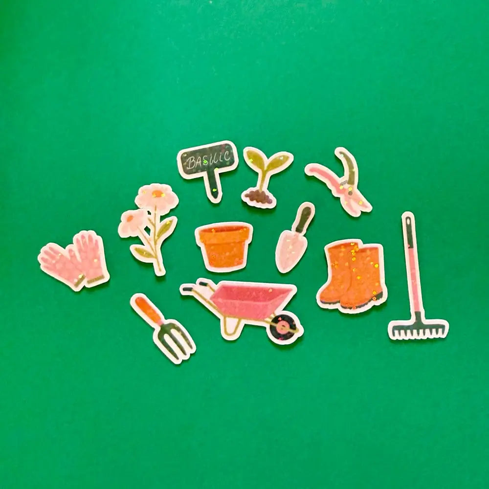 Lot de stickers - Jardinage