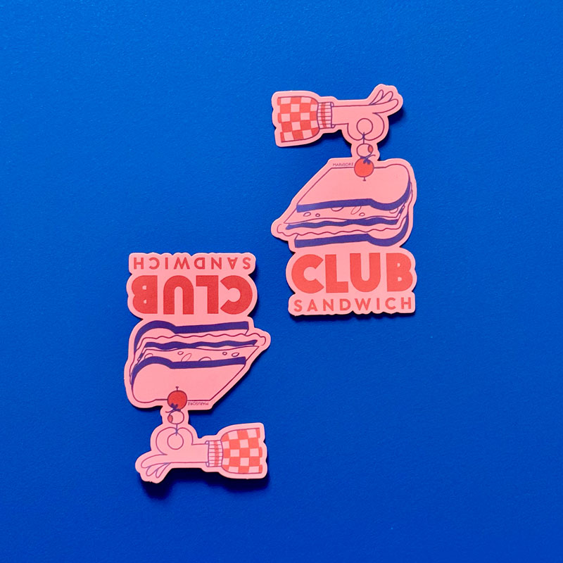 Sticker Club sandwich